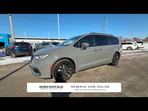 2021 Chrysler Pacifica Touring-L Plus FWD in Gray for sale at Ontario Motor Sales in Oshawa, ON