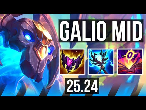 GALIO vs YASUO (MID) | EUW Master | 25.24