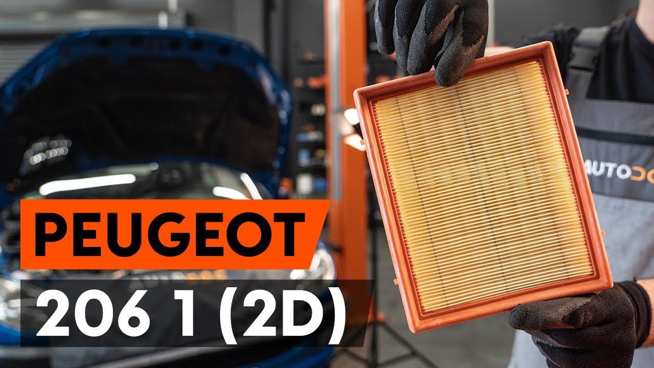 Ako vymeniť vzduchový filtr na Peugeot 206 CC 2D – návod na výmenu