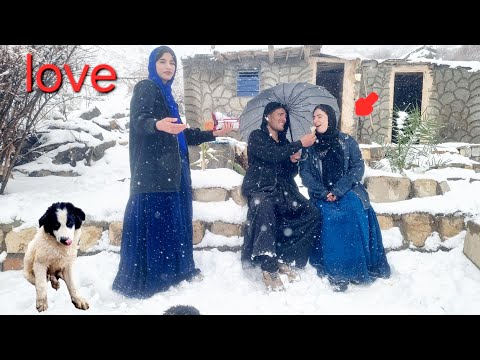 Life in a blizzard, Afshin's snow play and Sataish and Sakineh in the mountains