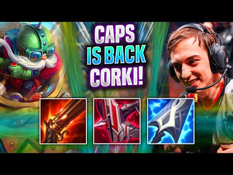 CAPS BRINGS BACK CORKI WITH NEW RUNES! - G2 Caps Plays Corki Mid vs Jayce! | Preseason 2022