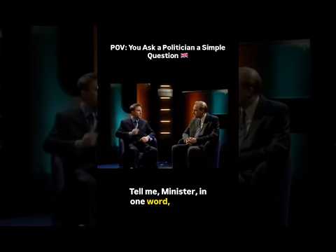 POV: You Ask a Politician a Simple Question 🇬🇧 #britishenglish #britishcomedy #funnyshorts