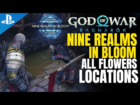 All 9 Flowers Locations, Complete "Nine Realms in Bloom" | God Of War Ragnarok