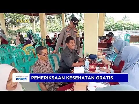 POLSEK AJIBARANG BANYUMAS GELAR PENGOBATAN GRATIS
