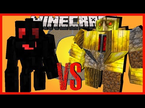 Minecraft - TAR BEAST VS BIG GOLEM AND OTHER MOBS FROM THE MO'S CREATURES MOD