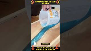 aprende mesas con resina masterclass #shorts