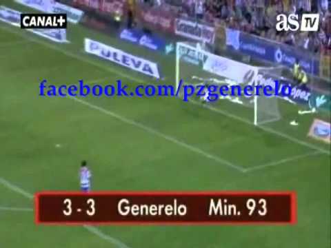 Gol de Generelo desde el centro del campo
