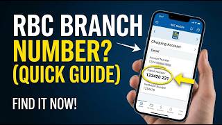 How to Easily Find Branch Number RBC App | RBC App Branch Locator | Find RBC Branch Code Online