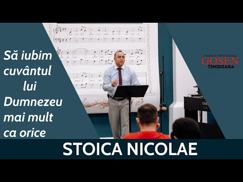 Gosen 15.8.2021 dum dimineață | Stoica Nicolae - Să iubim cuvântul lui Dumnezeu mai mult ca orice