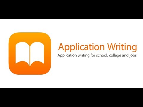 Application Writing Video