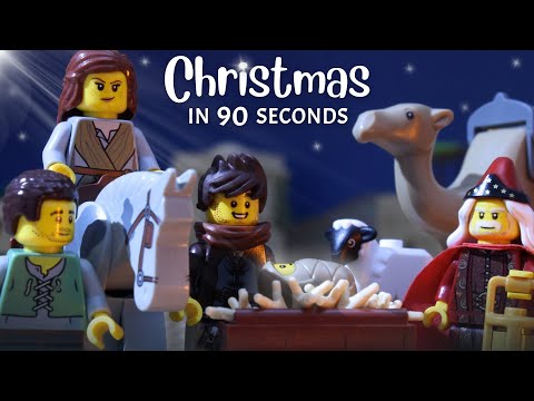 Christmas in 90 Seconds | LEGO Animation - Bible Stories, Kingdom Kids Zone - Go Chatter Studios