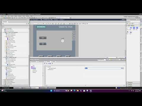 TIA PORTAL SOFTWARE  V19  IN START STOP LOGIC CREATED HMI TO PLC CONFIGURATION 
