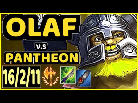 DIAMONDPROX (OLAF) vs PANTHEON - 16/2/11 KDA JUNGLE CHALLENGER GAMEPLAY - EUW
