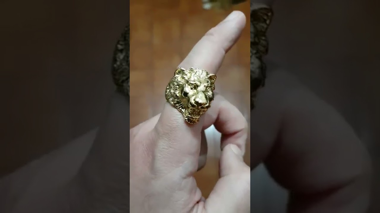 anello testa leone mafioso