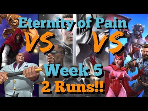 MCOC - Eternity of Pain - Week 5 - 2 Runs with 2 Different Teams for Thronebreaker Objectives!!!