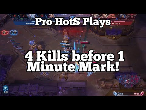 Pro HotS Plays: 4 Kills before 1 Minute Mark!