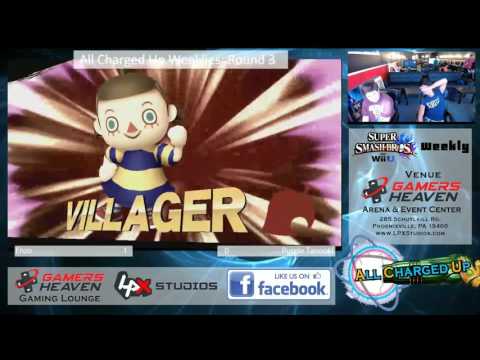 All Charged Up Smash 4 Weekly #20 - Enzo (Villager) vs Purple Tanooki (Luigi) Round 3