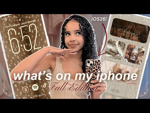 WHAT'S ON MY iPHONE fall 2025 📱 | iOS 26 update + aesthetic apps