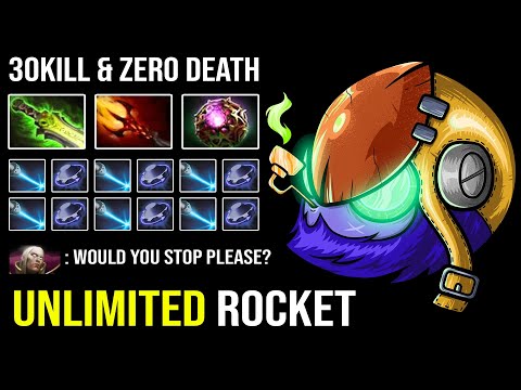IMBA ROCKET TINKER 100% Inhuman Fast Hand Deleted Invoker Spammer From Mid with EPIC 30Kills DotA 2