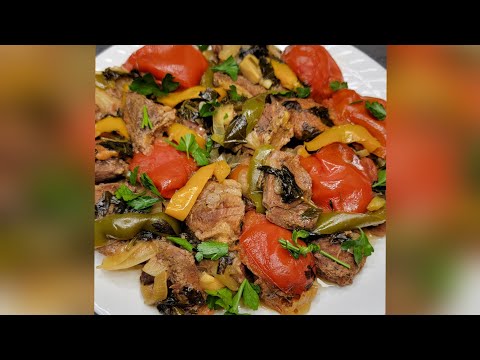 Azerbaijani Traditional Lamb Stew Bughlama. Buğlama. Quzu buğlama. Buğlama resepti.