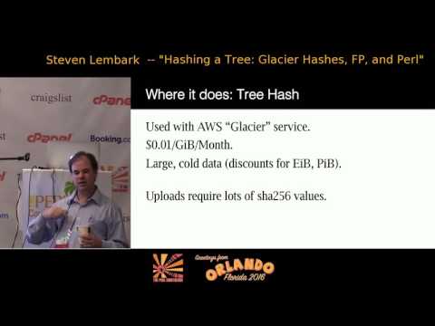2016 - Hashing a Tree: Glacier hashes, FP, and Perl‎ - Steve Lembark