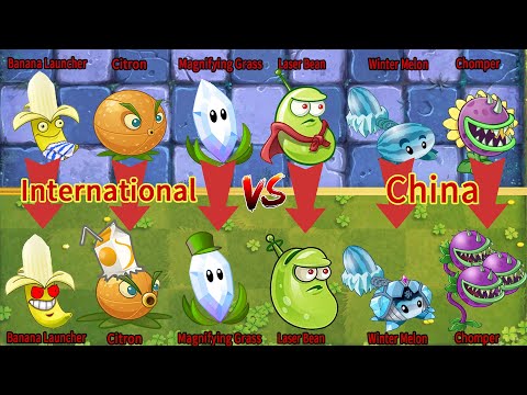 PvZ 2 Discovery - China VS International - Which Version Plant 's Best  - Plant Vs Plant(Part 6)