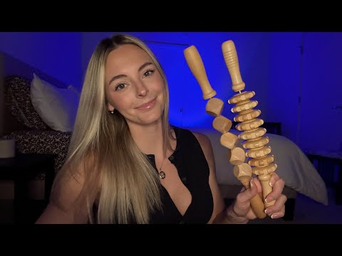 ASMR | 20 Minutes of Wooden Massage Tool Triggers