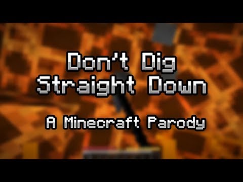 Potatoster - "Don't Dig Straight Down" - A Minecraft Parody of Don't Let Me Down