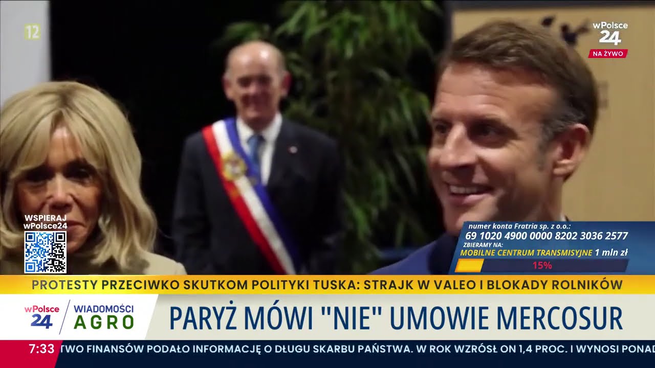 Paryż mówi "nie" umowie Mercosur | Wiadomości Agro: 21.11.2025