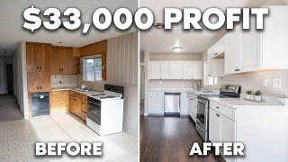 Complete House Flip Before and After Renovation | $33,000 Profit