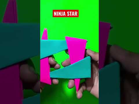Paper Ninja star #Ninjastar #paper_ninjastar #easy_craft_ideas #ninja #ninja_status