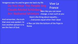 do you hear the people sing Claude-Michel Schönberg  Arranged by: Nathaniel McIntyre