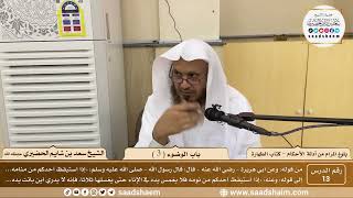 صورة 13 - شرح بلوغ المرام من أدلة الأحكام - باب الوضوء ( 3 ) - الشيخ سعد بن شايم الحضيري