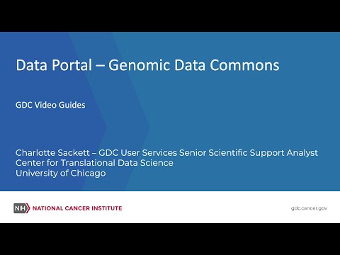 Data Portal - Genomic Data Commons