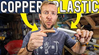 HOW TO JOIN PLASTIC AND COPPER PIPE TOGETHER - 3 METHODS