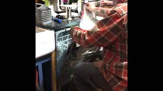 Frigidaire Gallery lower wash arm replacement with standard dishwasher arm for clean dishes