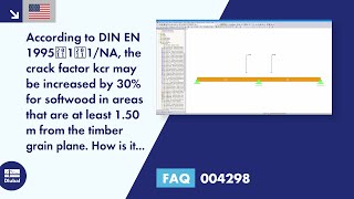FAQ 004298 | According to DIN EN 1995-1-1/NA, the crack factor k-cr may be increased by 30% for s...