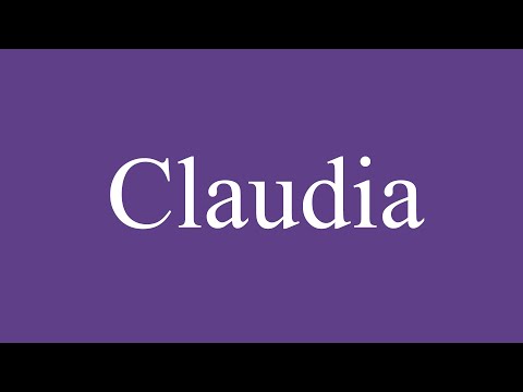 How To Pronounce ''Claudia'' Correctly in Spanish