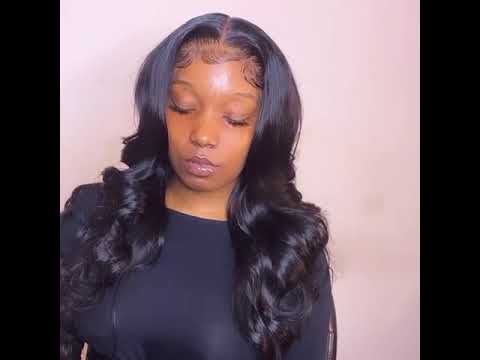 HD Lace Brazilian Body Wave Lace Front Wigs for Black Women Bob Wig Pre Plucked
