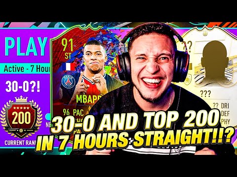 MY LAST 10 GAMES FOR 30-0 & TOP 200 IN 7 HOURS STRAIGHT!! FUT CHAMPS GAMEPLAY HIGHLIGHTS! FIFA 21