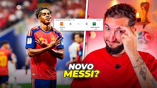 Espanha 4 x 0 Arábia - LAMINE YAMAL LEMBRA O NEYMAR! 🇪🇸🤝🇧🇷