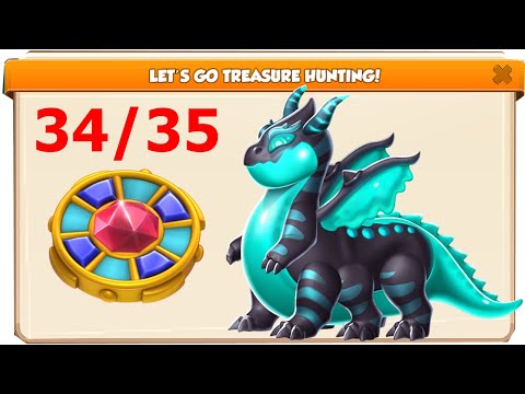 34/35 Primal Fluorescent Blue-Dragon Mania legends | 2x Enchant Arena 15 Win Streak | DML