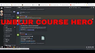 This Discord Will Give You COURSE HERO uploads UNLIMITED