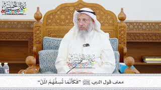 400 - معنى قول النبي ﷺ “فكأنما تسفهم المل” - عثمان الخميس