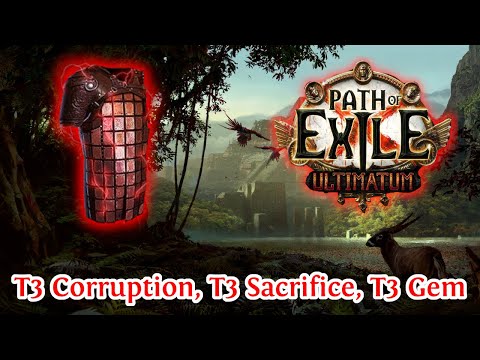 PATH OF EXILE 3.14 - FIRST TEMPLE OF THE LEAGUE - CORRUPTING MY 6-LINK INPULSA'S - TRIPLE TIER 3!!