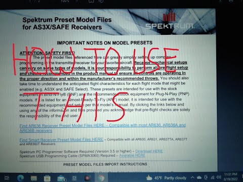 SPEKTRUM RC FILE SHARE SMART RC AIRPLANE RECEIVER SWAP FROM RC AIRPLANE TO ANOTHER 90MM VIPER PNP BN