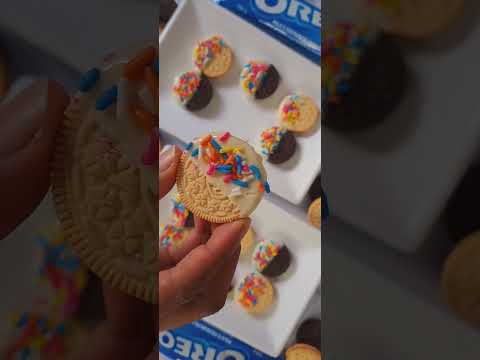 Chocolate Sprinkle Oreos #shorts