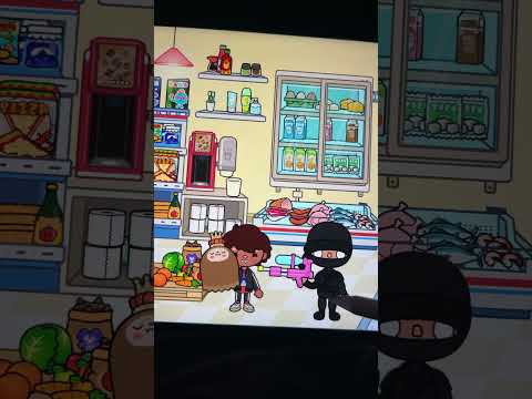 Ugly boy hid his face in a box