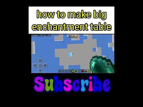 how to make big enchantment table #minecraft #short #try funny things #ytshorts