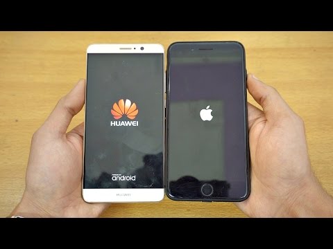 Huawei Mate 9 vs iPhone 7 Plus - Speed Test! (4K)